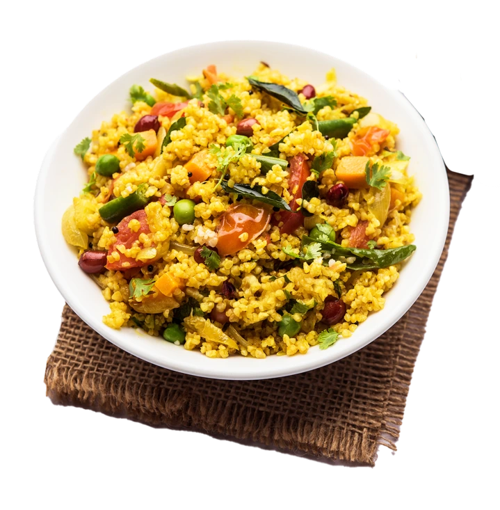 Quick and flavorful Instant Vegetable Upma Mix, perfect for preparing a wholesome, tasty upma in minutes with mixed vegetables and spices.