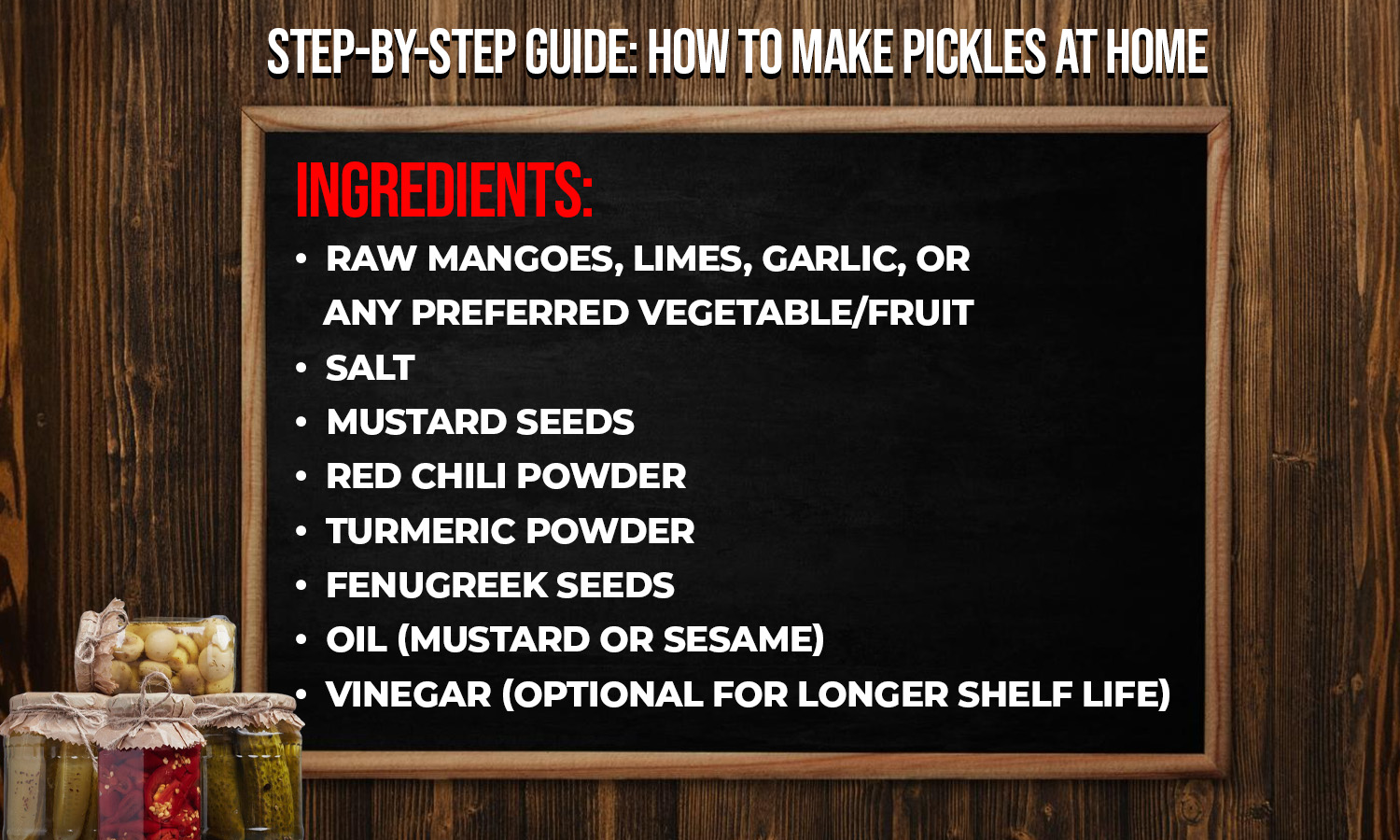 How to make pickles at home