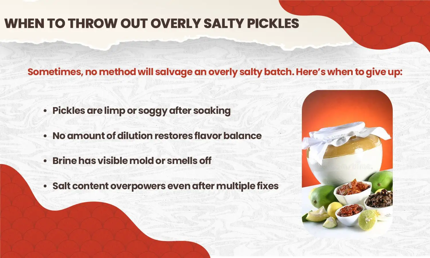 Fix Overly Salty Pickles