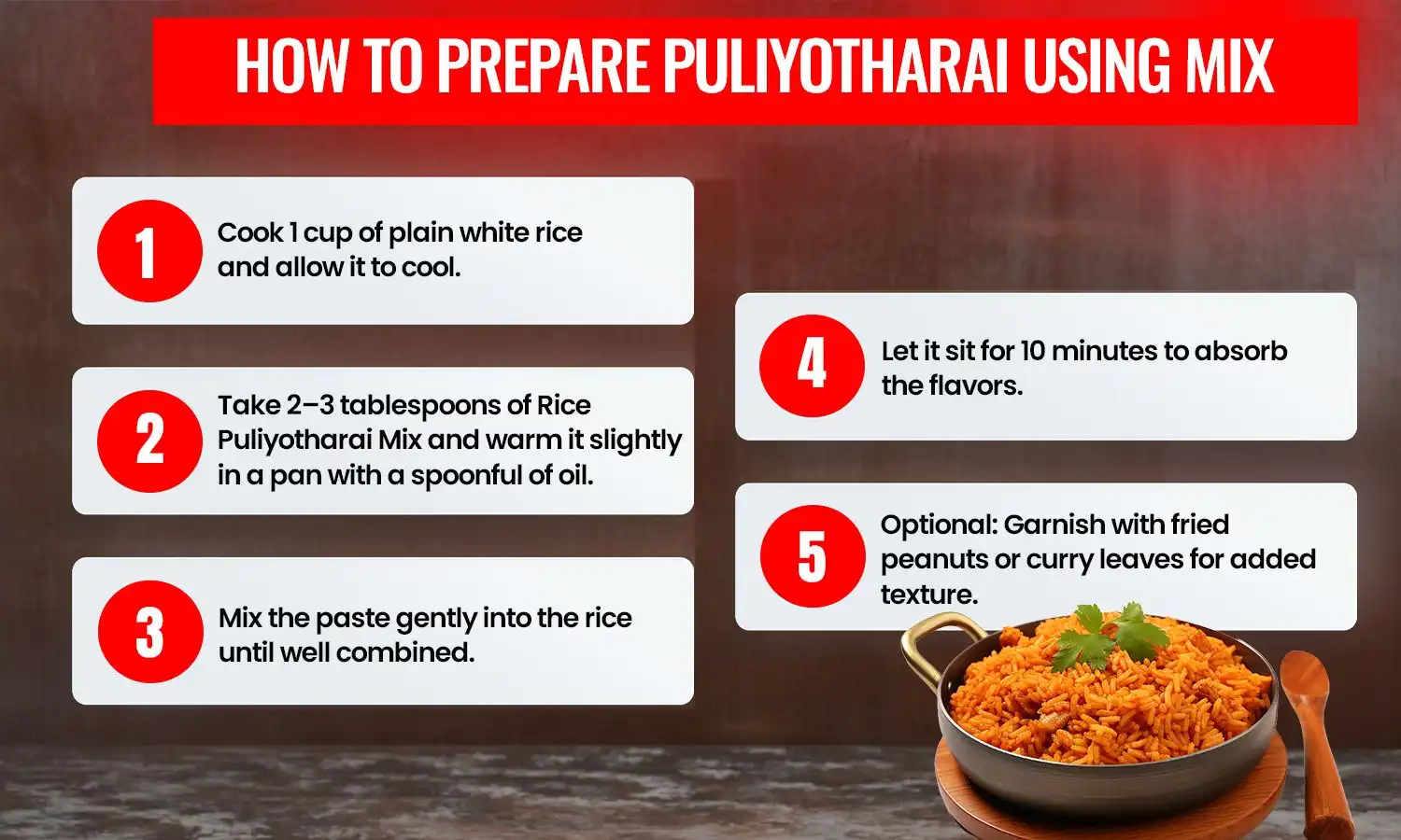 Rice Puliyotharai Mix