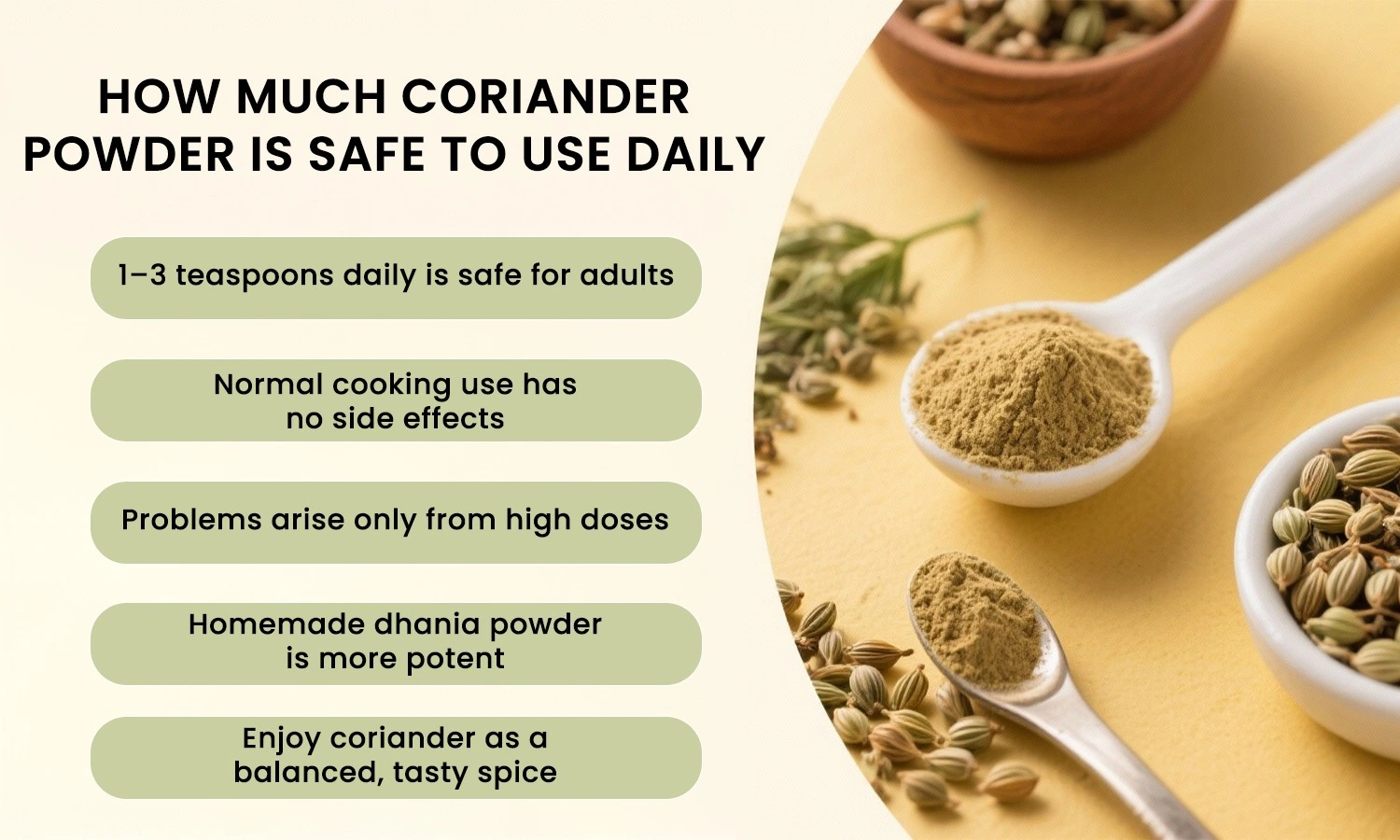 coriander powder side effects