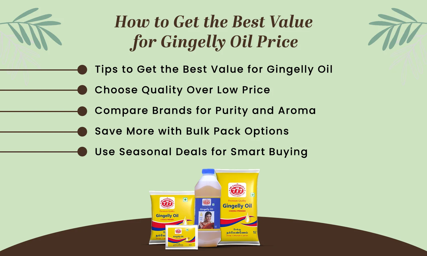 Gingelly Oil Price