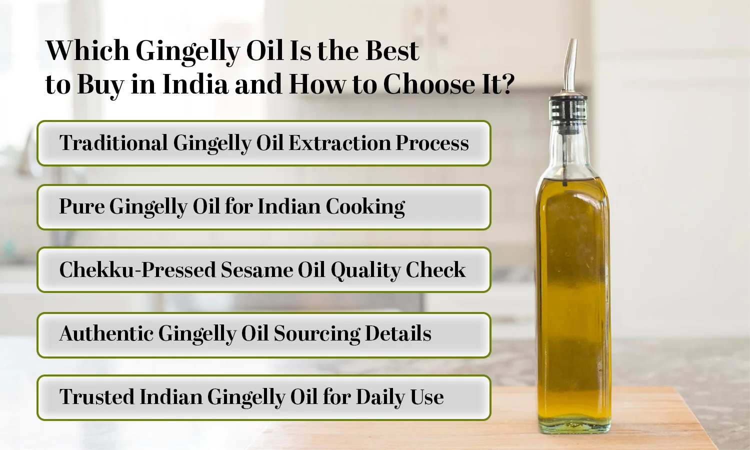 best gingelly oil
