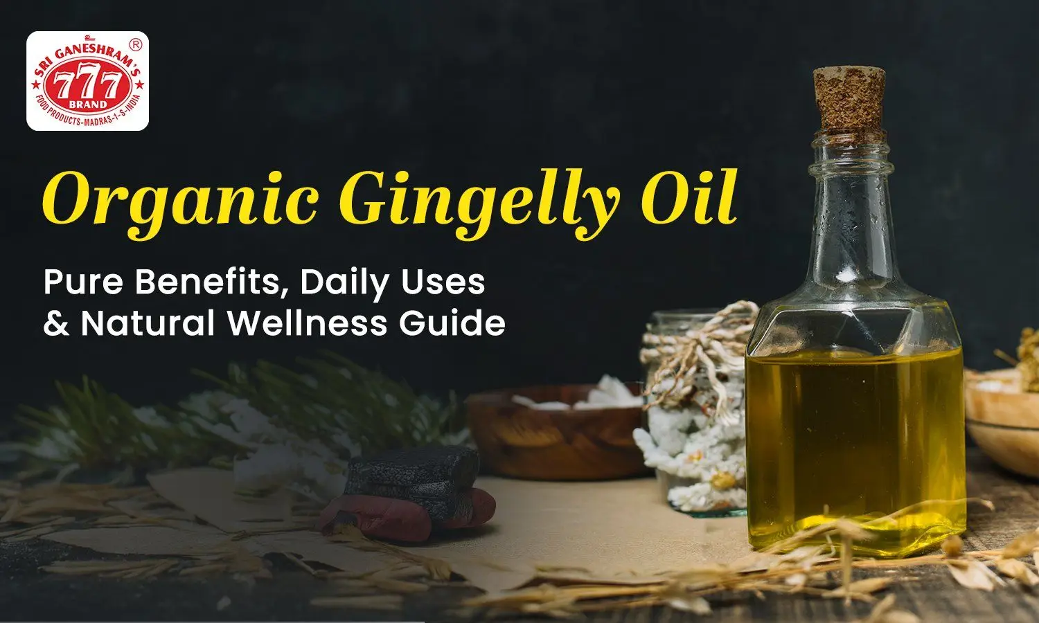 Organic gingelly oil