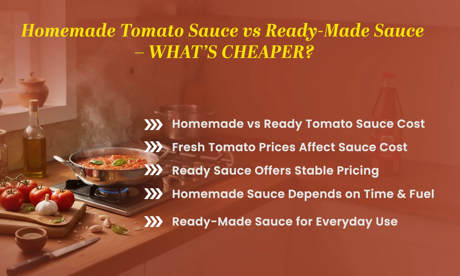 Homemade Tomato Sauce vs Ready-Made Sauce