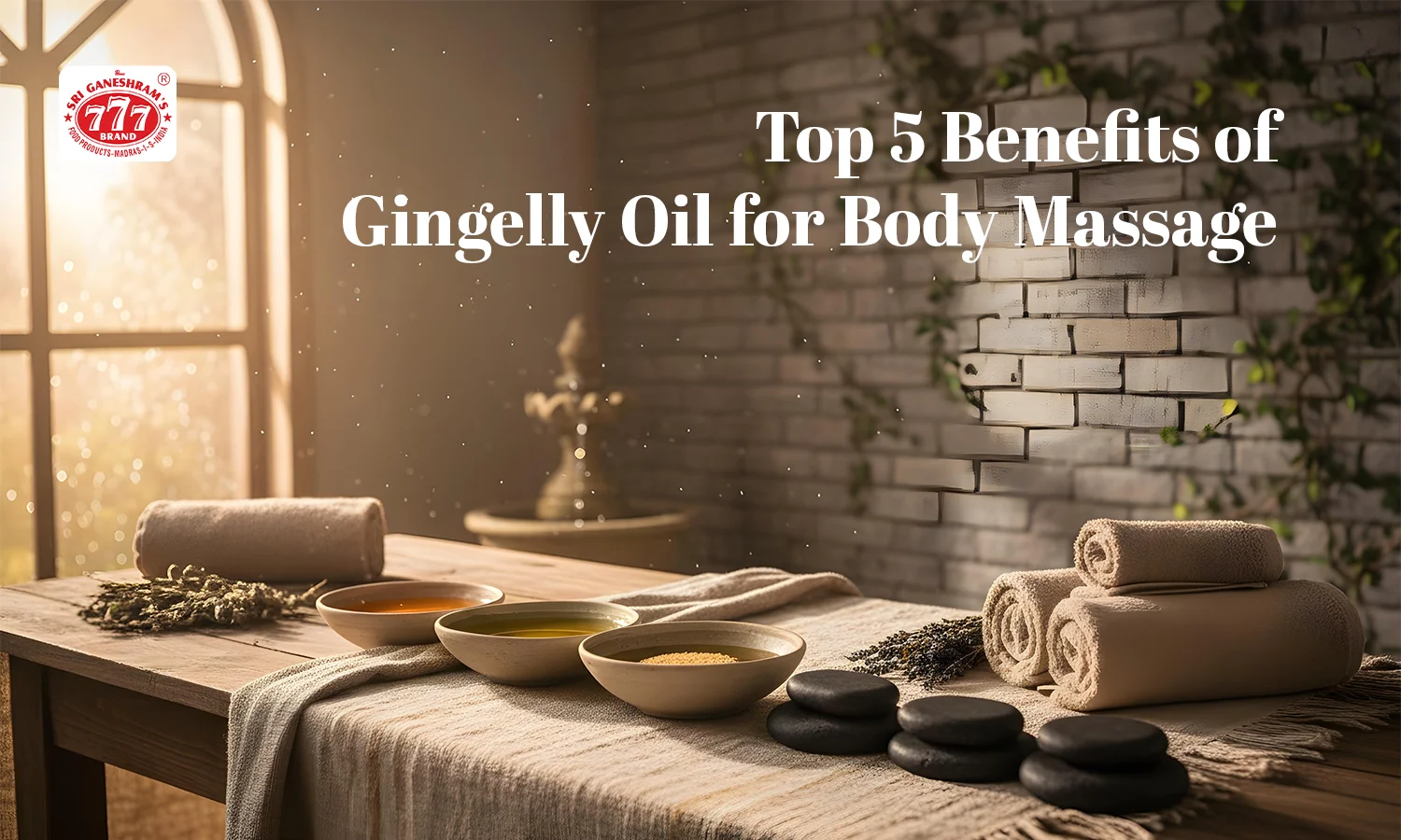 Gingelly oil for body massage